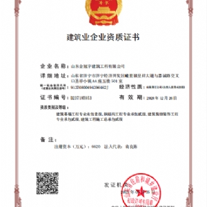 建筑幕墻工程專業(yè)承包壹級